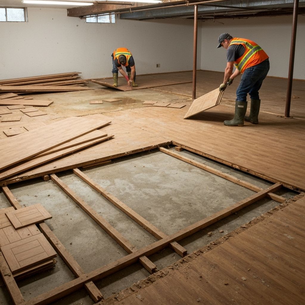 Water extraction equipment removing flood water in Plymouth, MN