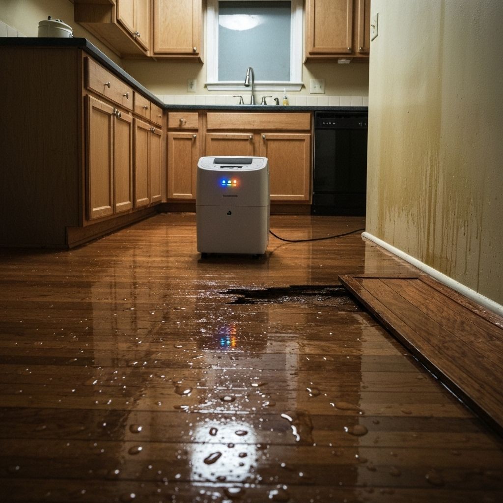 Water extraction equipment removing flood water in Plymouth, MN